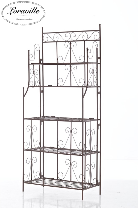 U87 Standregal Radia braun Eisenregal Regal Wandregal Shabby Landhaus