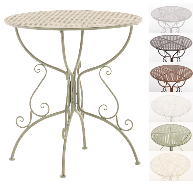Tisch AMANDA Gartentisch Eisen Metalltisch Balkontisch Beistelltisch