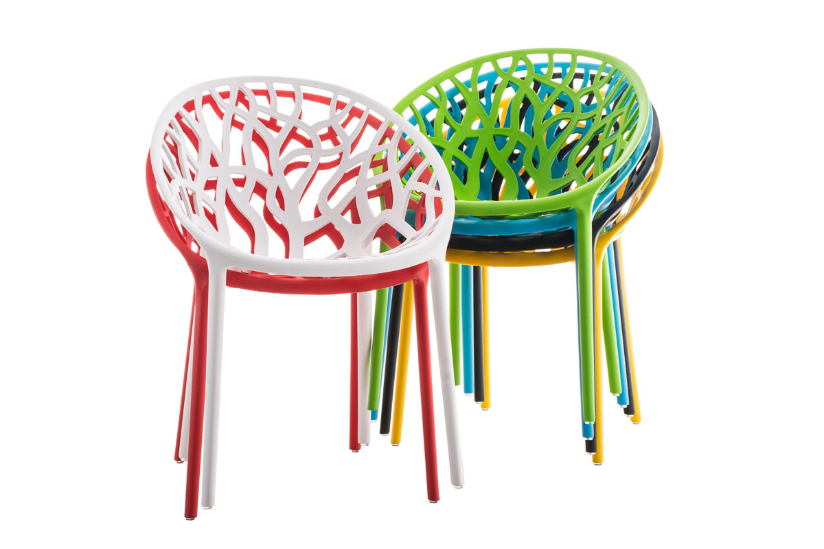 2er Set Gartenstuhl Hope Kunststoff Stapelstuhl Bistro Küchenstuhl