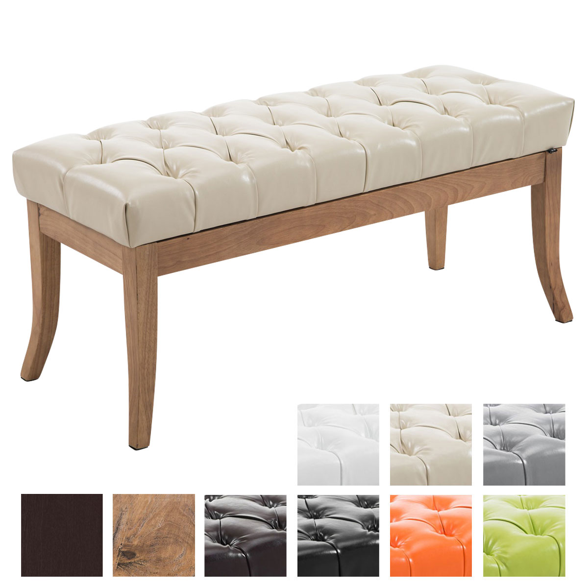 Panca Chesterfield Ramses Similpelle Panchina Ingresso Capitonné Fondo
