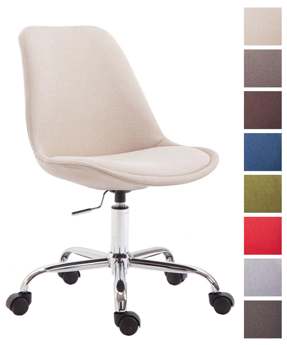 quercia CLP Sedia Design Toulouse Imbottita In Stoffa I Sedia Pranzo Con Scocca In Stoffa I Sedia Pranzo Con Telaio In Legno Colore:grigio scuro Colore della cornice:bianco